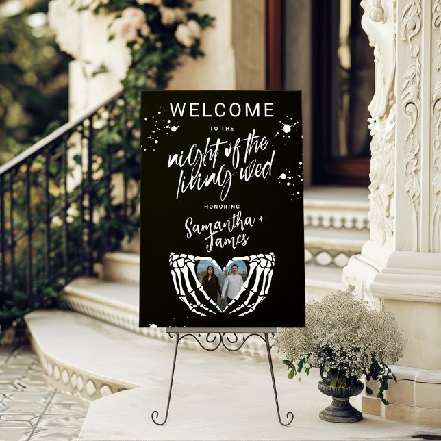 Halloween Hauntingly Beautiful Wedding Welcome Foam Board (Creator Uploaded)
