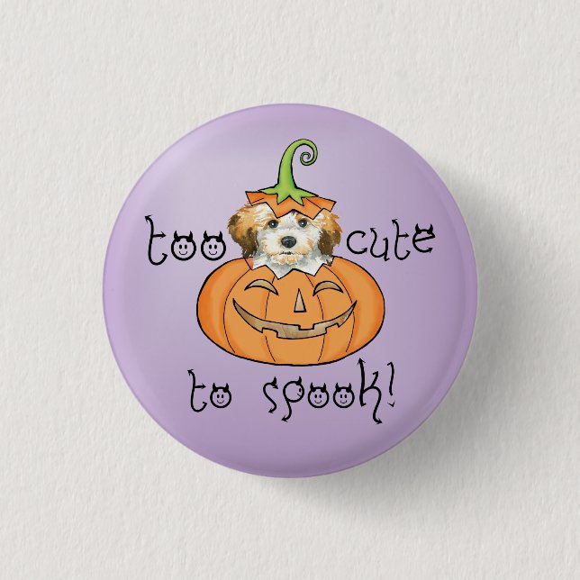 Halloween Havanese Pinback Button (Front)