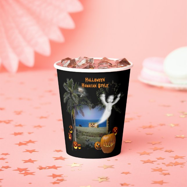 Halloween Hawaiian Style  Paper Cups (Insitu)