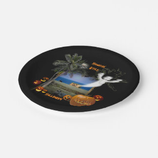 Halloween Hawaiian Style Paper Plates