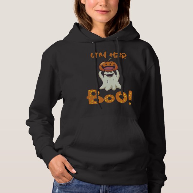Halloween He U'm her Boo Hoodie (Front)