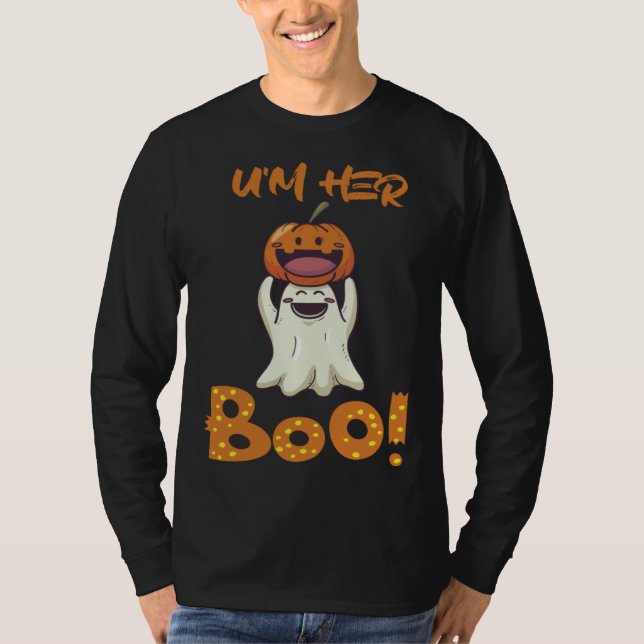 Halloween He U'm her Boo T-Shirt (Front)