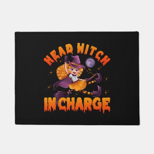 Halloween Head Witch In Charge for Women Doormat