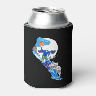 Halloween Headless Dog Team Musher Can Cooler