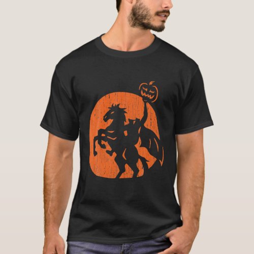 Halloween Headless Horseman Folklore Pumpkin Jacko T_Shirt
