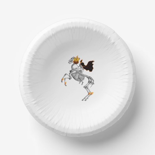 Halloween Headless Horseman _ Happy Halloween Paper Bowls