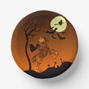 Halloween Headless Horseman Paper Bowls