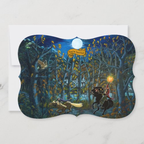 Halloween Headless Horseman Party Invitations