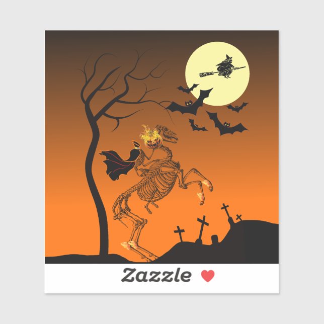 Halloween Headless Horseman Sticker (Sheet)