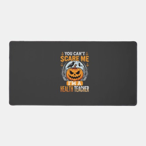 Halloween Health Teacher Scary Pumpkin Crow Desk Mat
