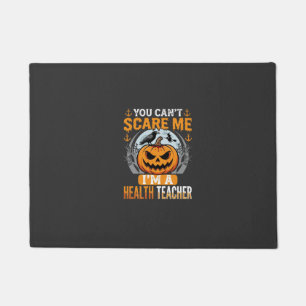 Halloween Health Teacher Scary Pumpkin Crow Doormat