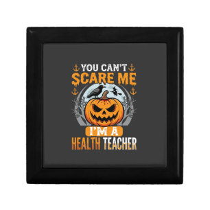 Halloween Health Teacher Scary Pumpkin Crow Gift Box