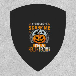 Halloween Health Teacher Scary Pumpkin Crow Patch