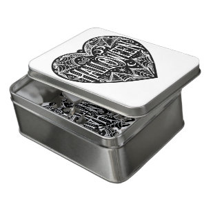 Halloween Heart, Black Heart Shape, Holiday Jigsaw Puzzle