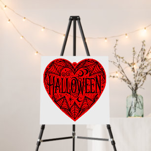 Halloween Heart, Red Heart Shape, Holiday Foam Board