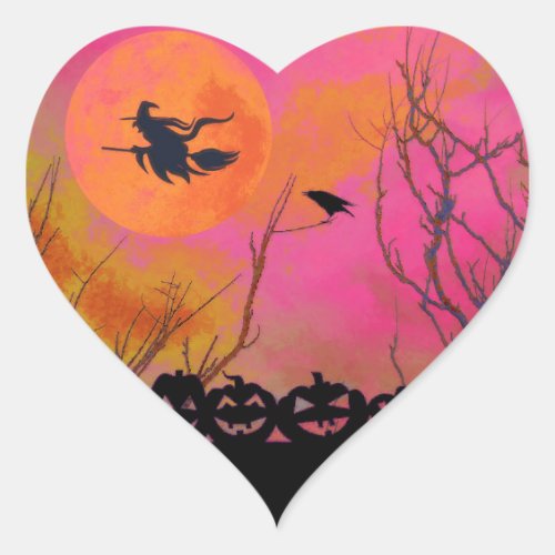 Halloween Heart Sticker