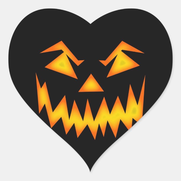 Halloween Heart Stickers