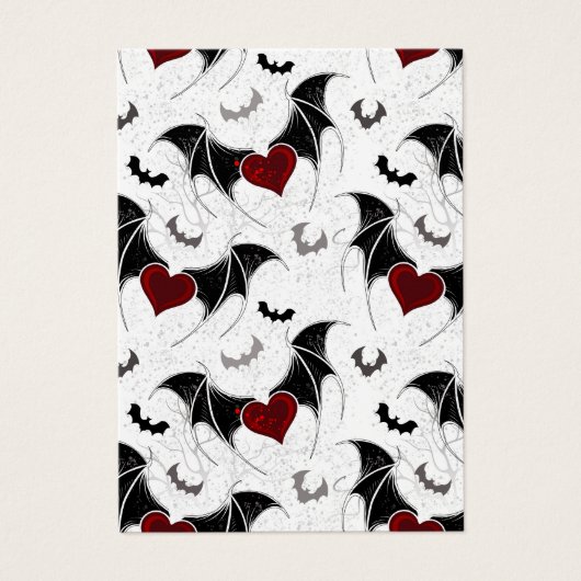 Halloween heart with black bat wings (Front)