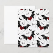 Halloween heart with black bat wings (Front/Back)