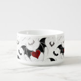 Gothic online bat Halloween bowl