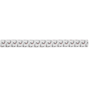 Halloween heart with black bat wings elastic hair tie