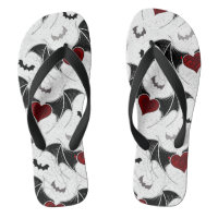 Halloween heart with black bat wings