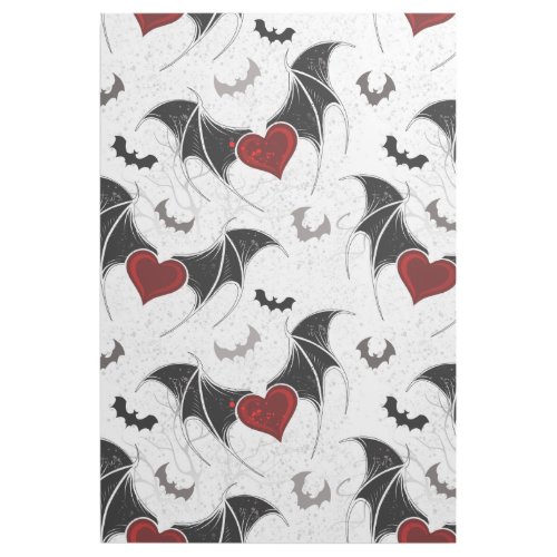 Halloween heart with black bat wings gallery wrap