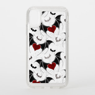 Halloween heart with black bat wings speck iPhone XR case