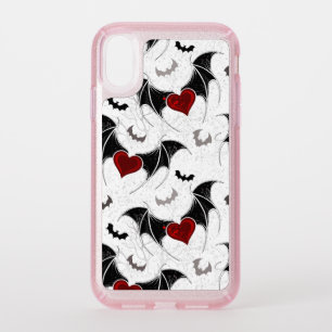 Halloween heart with black bat wings speck iPhone XR case