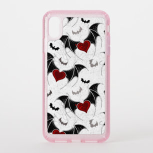 Halloween heart with black bat wings speck iPhone XS max case