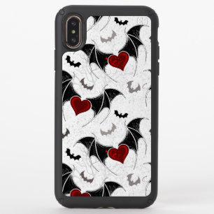 Halloween heart with black bat wings speck iPhone XS max case