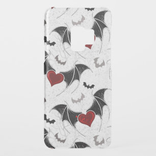 Halloween heart with black bat wings uncommon samsung galaxy s9 case