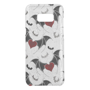 Halloween heart with black bat wings uncommon samsung galaxy s8+ case