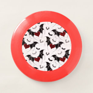 Halloween heart with black bat wings Wham-O frisbee