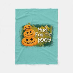 Halloween Here For The Boos Birthday Fleece Blanket