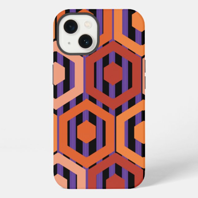 Halloween Hexagons  Iphone Case (Back)