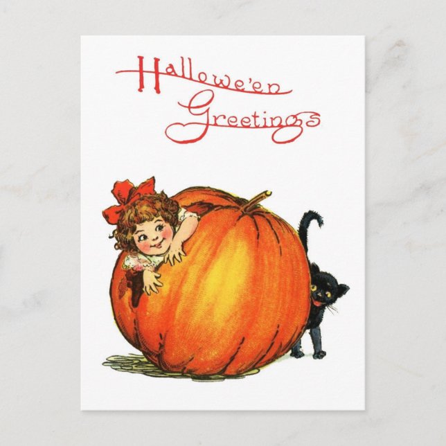 Halloween Hide and Seek Postcard (Front)