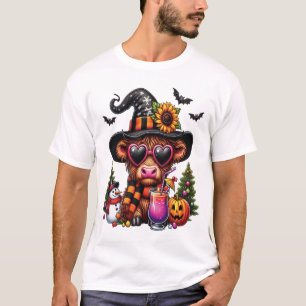 Halloween Highland Cow 2 T-Shirt