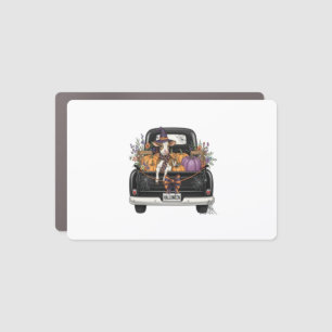 Halloween Highland Cow Car Magnet