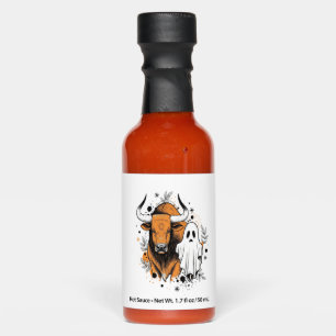 Halloween Highland Cow Cute Fall Hot Sauces
