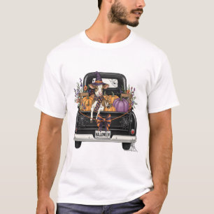 Halloween Highland Cow with Truck T-Shirt