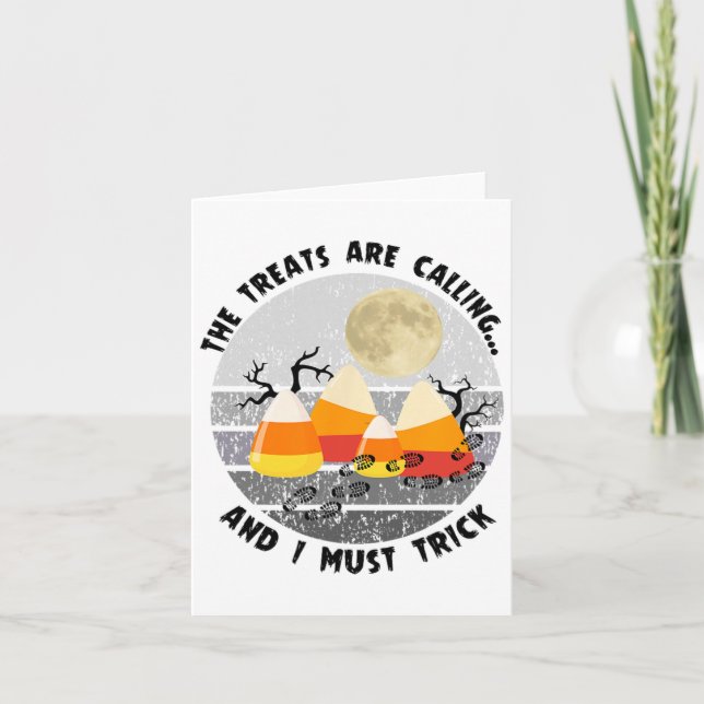 Halloween Hiking Funny Hiker Nature Lover Camping  Card (Front)