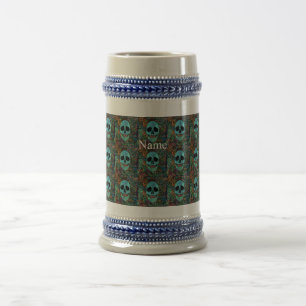 Halloween Hippie Skull Thunder_Cove  Beer Stein