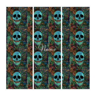 Halloween Hippie Skull Thunder_Cove  Triptych
