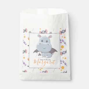 Halloween Hippopotamus Little Boo Baby Shower  Favor Bag