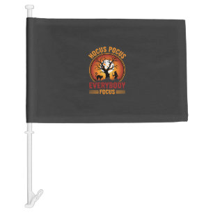 Halloween Hocus Pocus Everybody Focus Witch Tree Car Flag