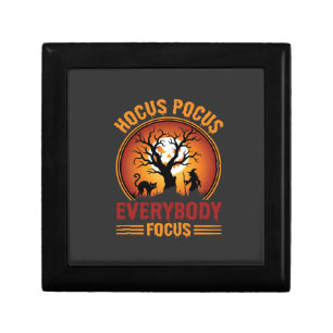Halloween Hocus Pocus Everybody Focus Witch Tree Gift Box