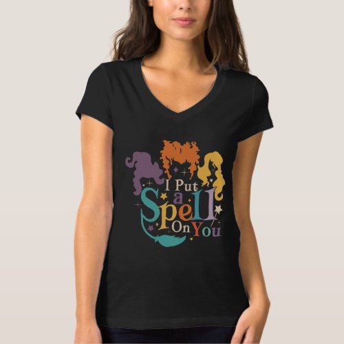 Halloween Hocus Pocus I Put A Spell On You Witch  T_Shirt
