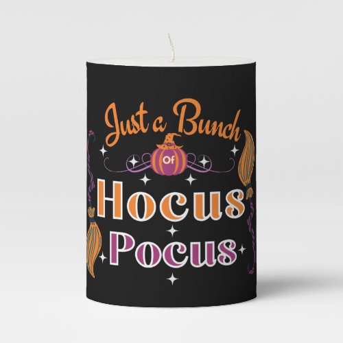 Halloween Hocus Pocus Pillar Candle