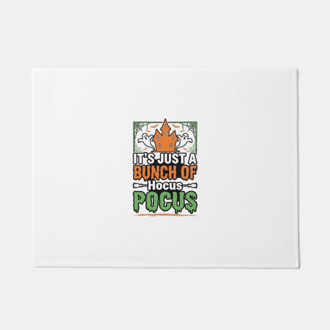 Halloween Hocus Pocus Quote Vector Design_1 Doormat (Front)